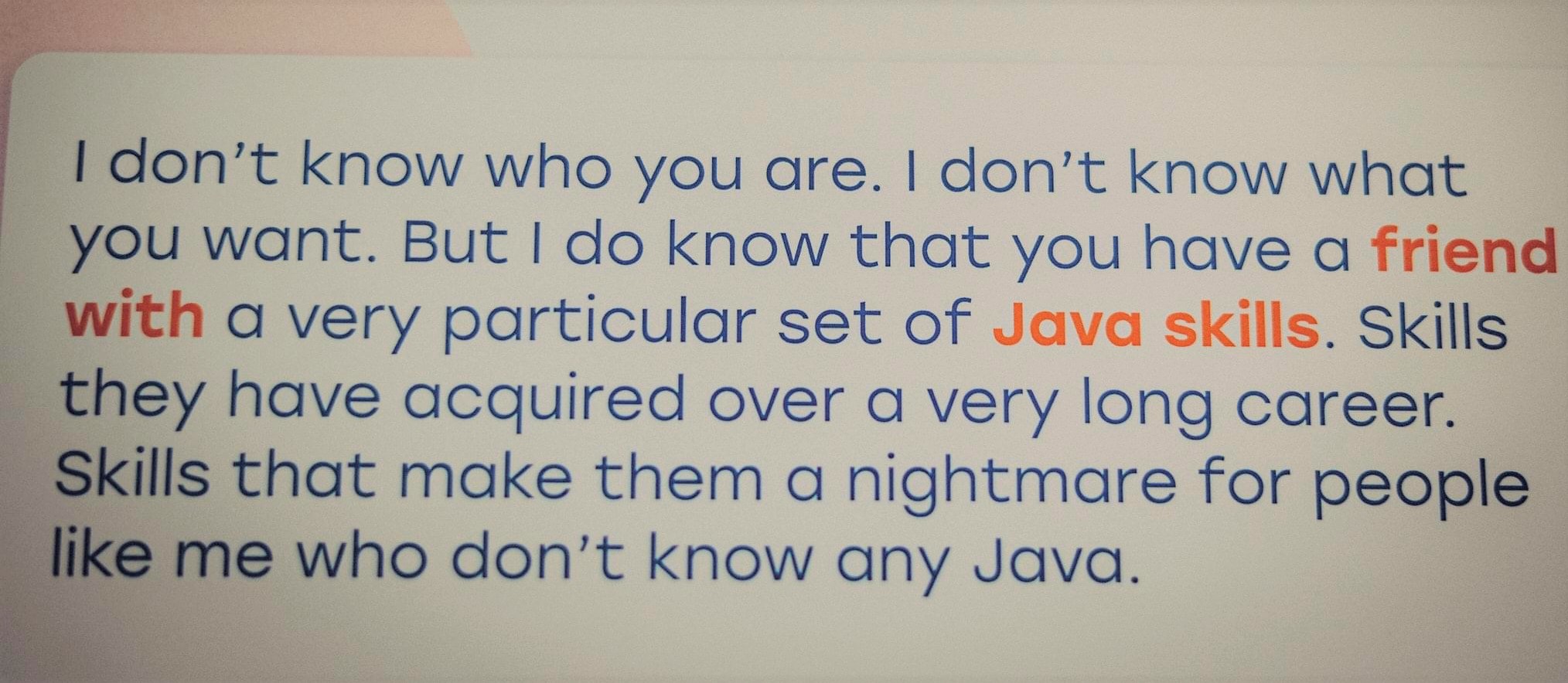 java skills