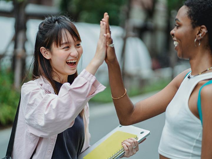 Students celebrating