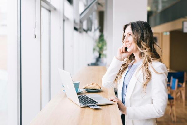 woman working